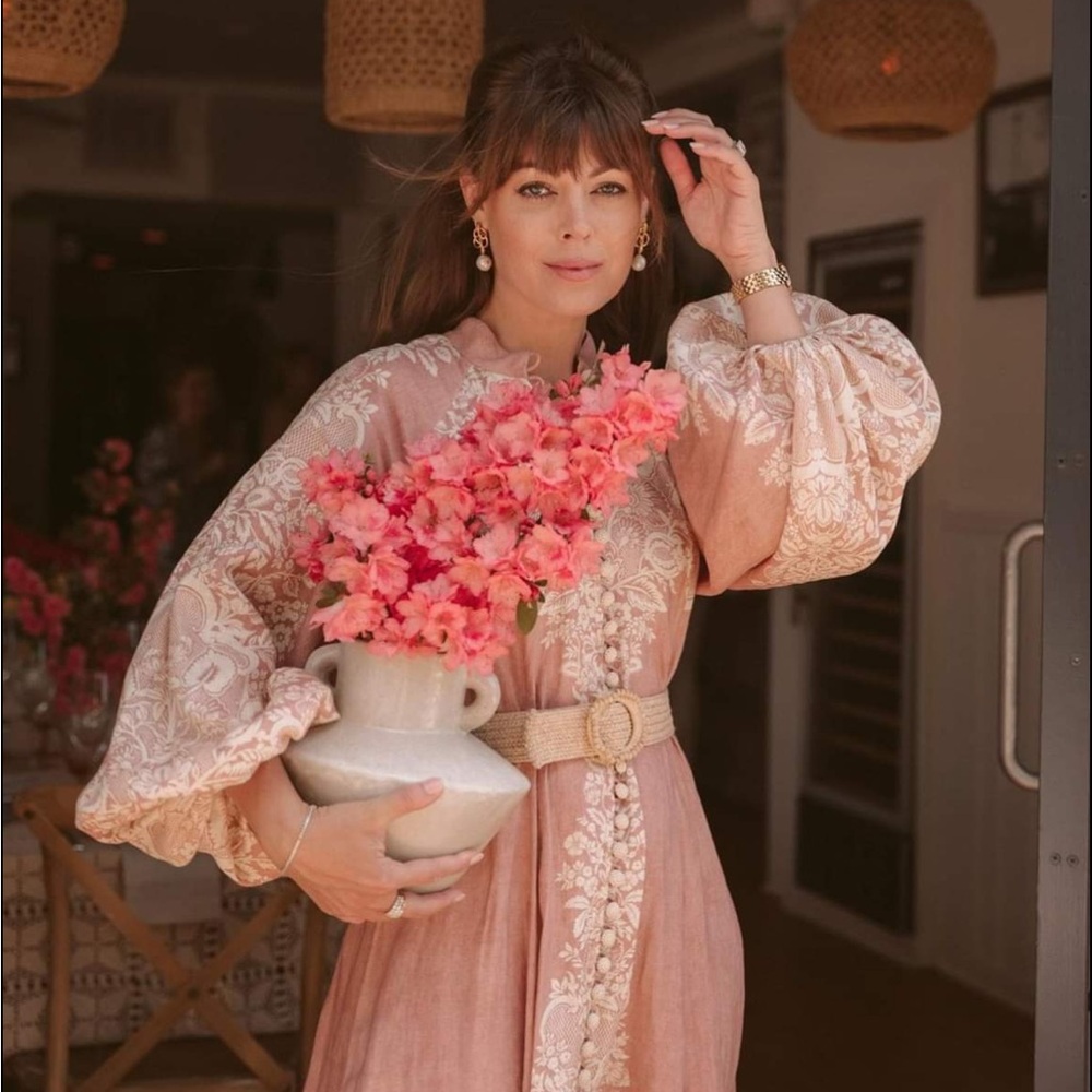 Zimmermann Pattie Fringed Midi Dress